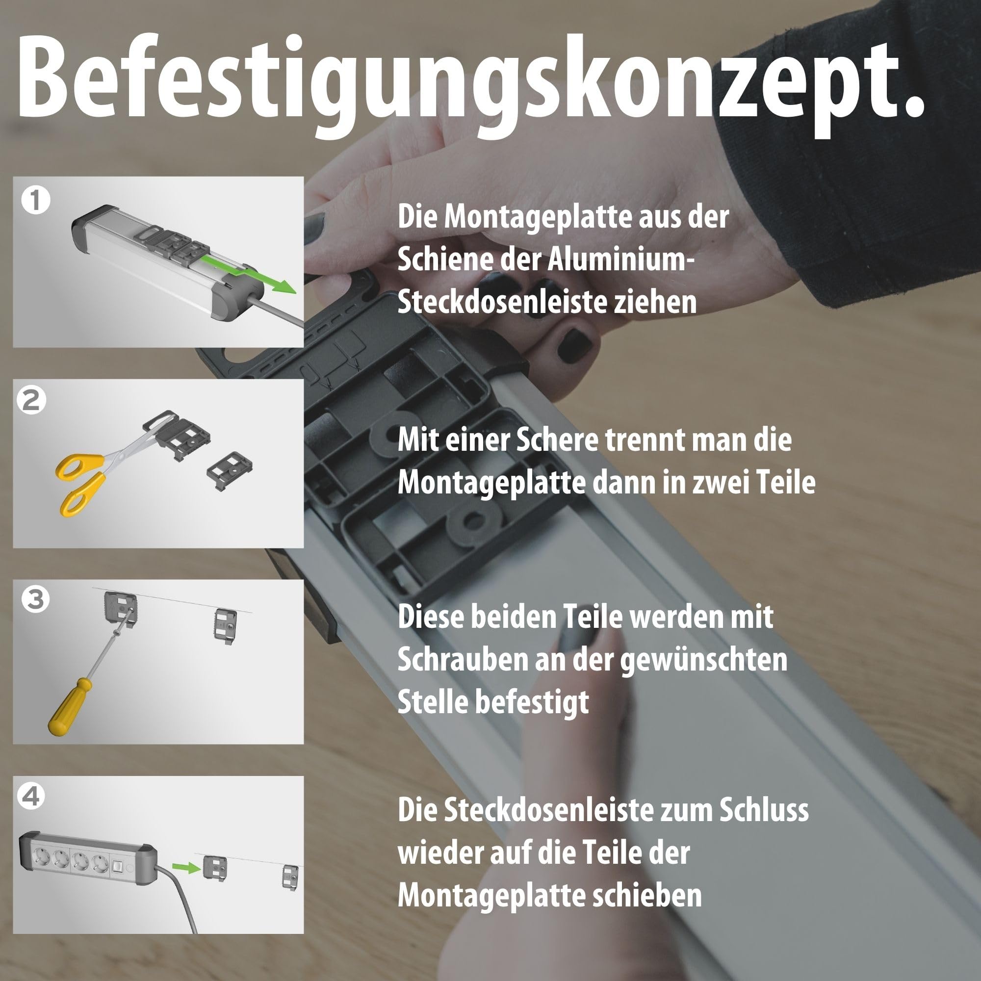 Brennenstuhl Premium-Protect-Line Steckdosenleiste 6-Fach mit USB C, 3m | Mit Überspannungsschutz, Mehrfachsteckdose mit Schalter,1x Charger Typ C PD und 1x USB-A, Made in Germany