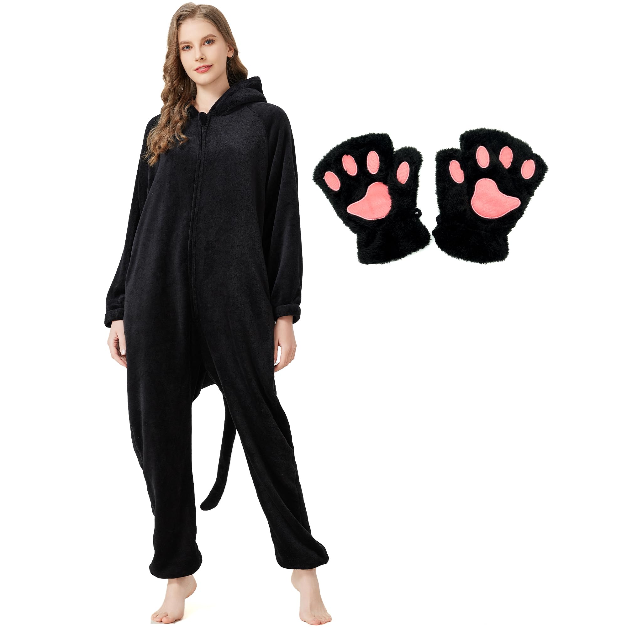 Ezuwail Pigiama intero unisex per adulti, costume da animale, per donne e uomini