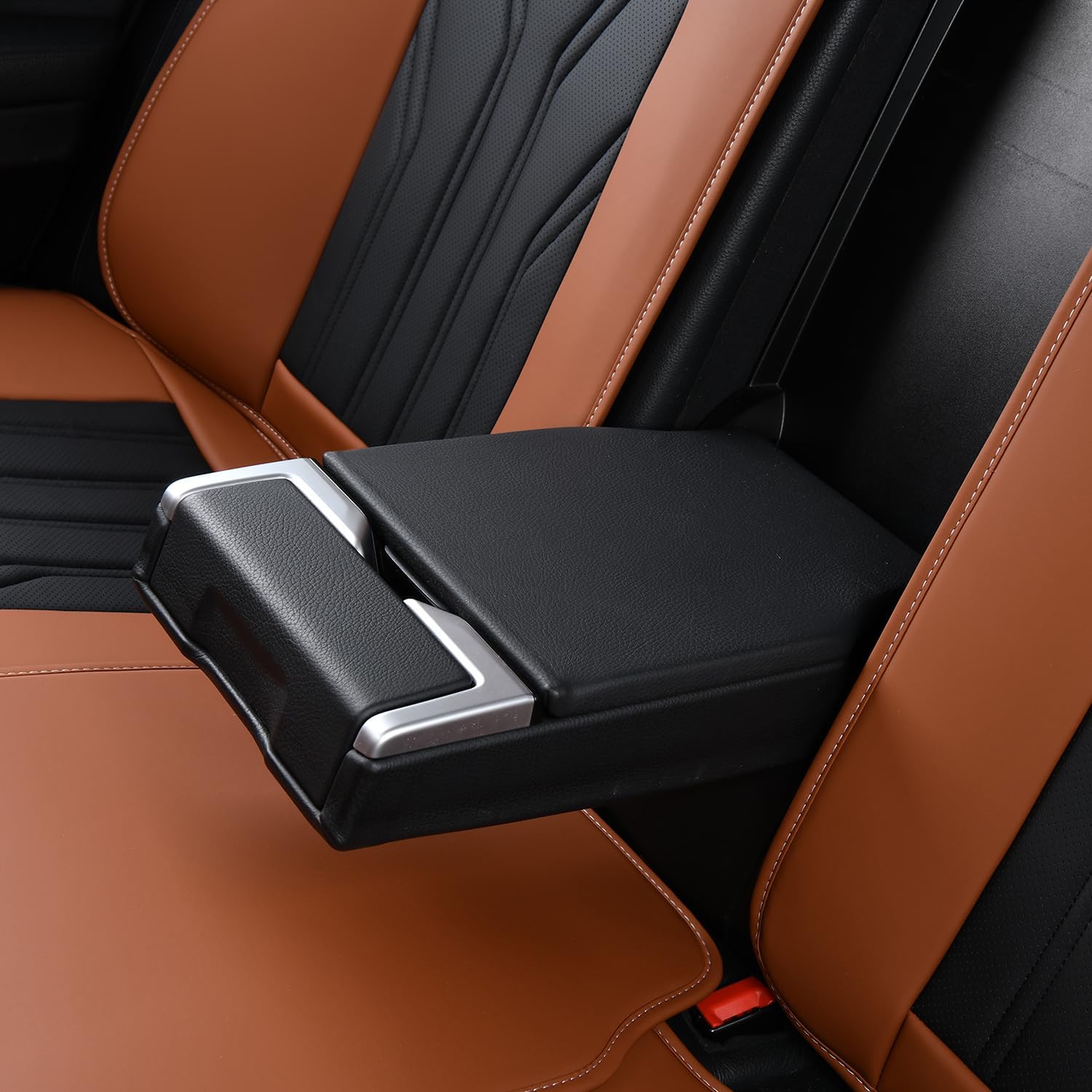 FLORICH Coprisedili in Pelle Anteriori e Posteriori per 5 Sedili - Set Completo Universale per Auto, Berline, SUV e Camion