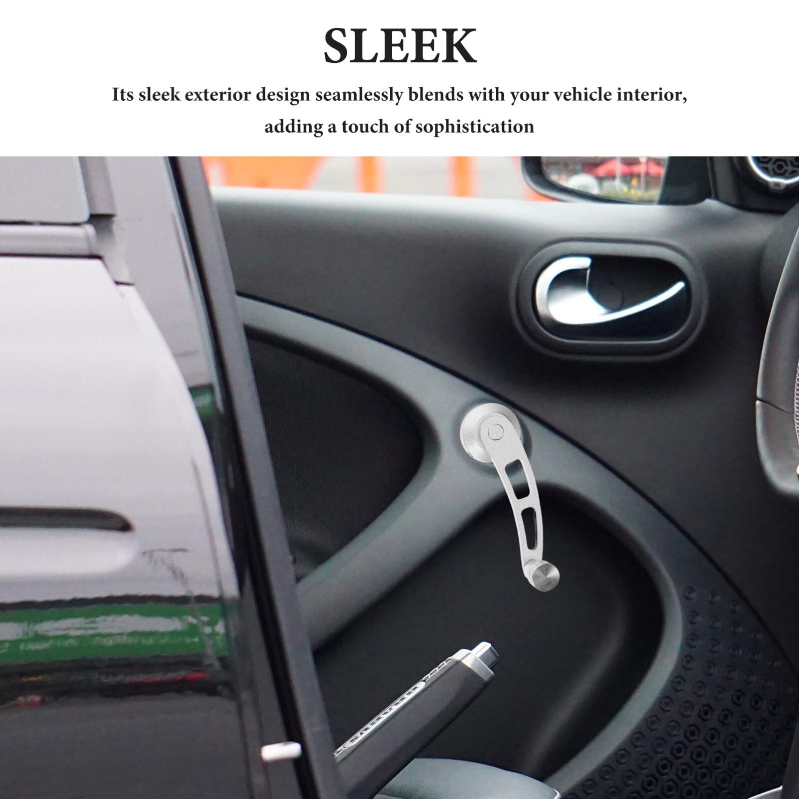 SOLUSTRE Manivelle De Lève-vitre De Voiture Poignée Manuelle Alliage Aluminium Remplacement Pour Vitres Automatiques Accessoires Intérieurs Auto