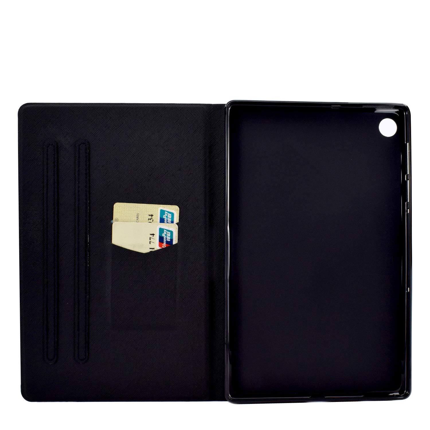 Succtopy Custodia per Huawei MatePad T10S/T10 2020, PU Cover Tablet T10 9.7 AGR-L09 AGR-W09 Protettiva Slim Smart Protettiva Case Huawei T10S 10.1 AGS3-L09 AGS3-W09,Panda Agitando la Mano
