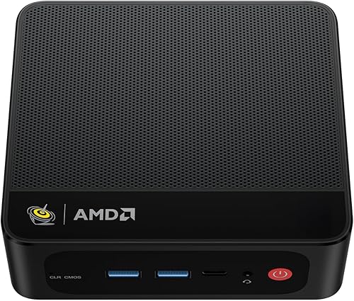 Beelink EQR6 Mini PC AMD Ryzen 9 6900HX(8C/16T, hasta 4.9GHz) 16GB DDR5 RAM 1TB PCle 4.0 SSD, mini computadora AMD Radeon 680M gráficos, pantalla