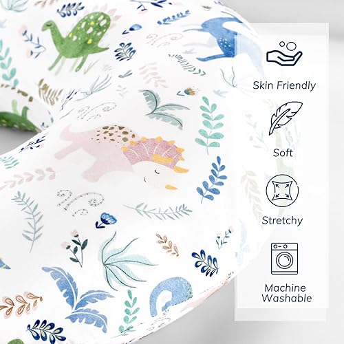 Miniatura 5 de Pea Pod Fundas de almohada de lactancia, paquete de 2 fundas suaves y adorables para almohadas de lactancia, cómodas fundas elásticas para almohadas