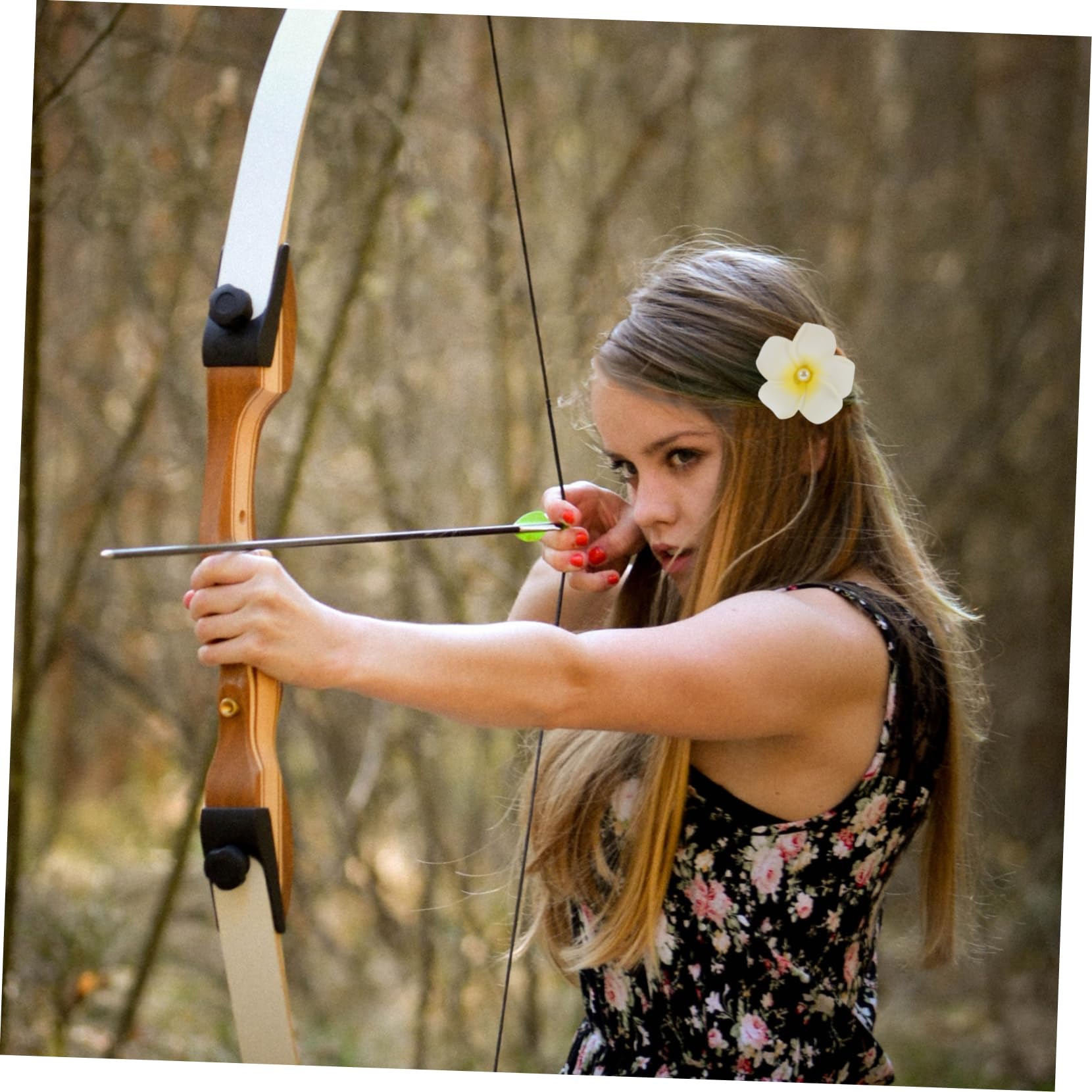 Abaodam 50stücke U-förmiger Haarspangen-haaraccessoire Teiliges Plumeria Blumen-haarpin Für Damen Für Hochzeiten Partys Und Alltag Rutschfest Und Langlebig