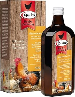 Quiko Hobby Farming Vitacombex H 500ml - Jus multivitaminé pour Poules, cailles & volailles - Apport Optimal de vitamines pour Les Poules - en Cas de Changement de Climat et de Stress Physique
