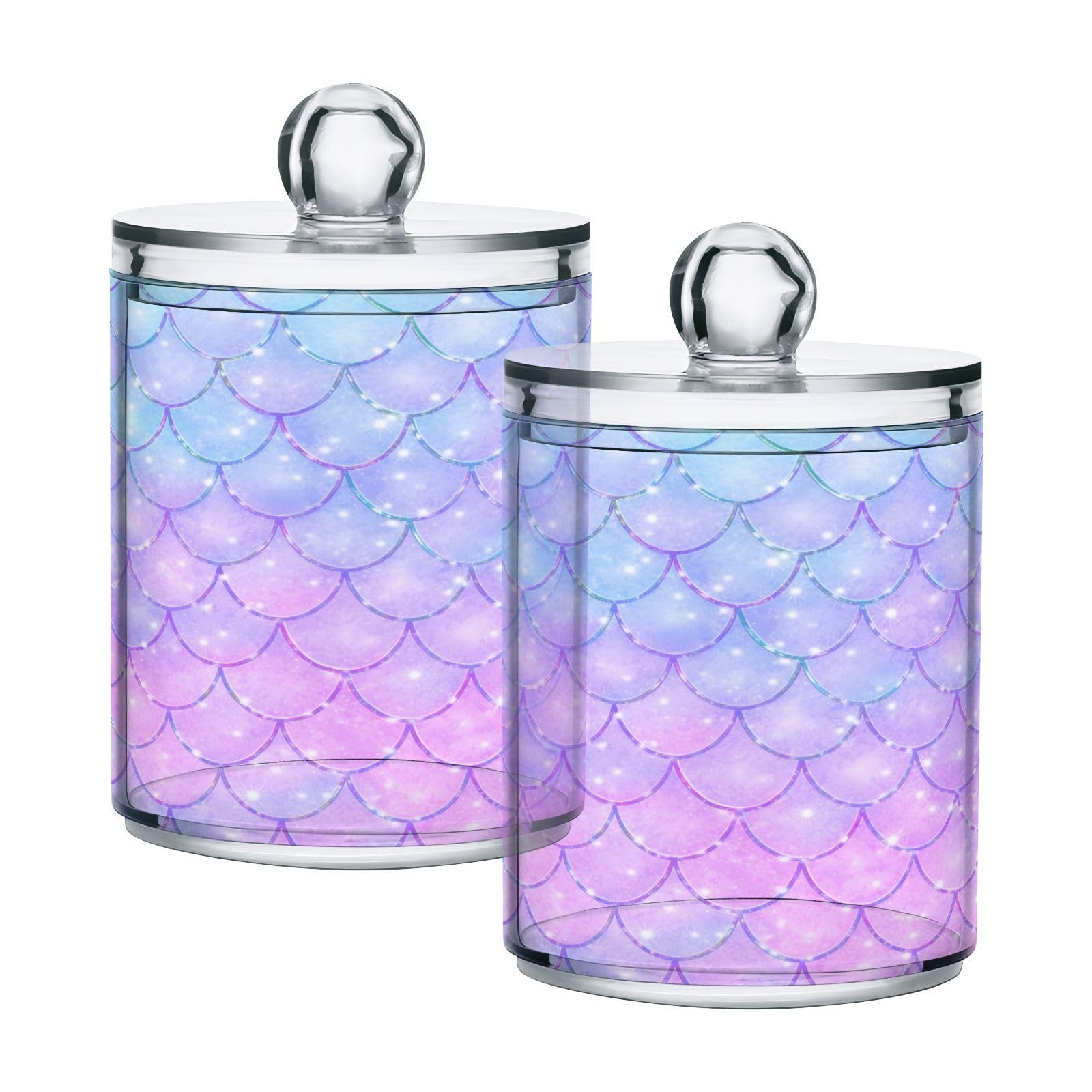 Boîte de rangement cotons-tiges tampons fil dentaire plastique rose bleu