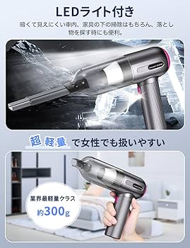 USB充電式ミニ掃除機 ハンドヘルドタイプ コンパクトサイズ Amazon | 【最新改良型】Bonito ZX ハンディクリーナー 4in1多
