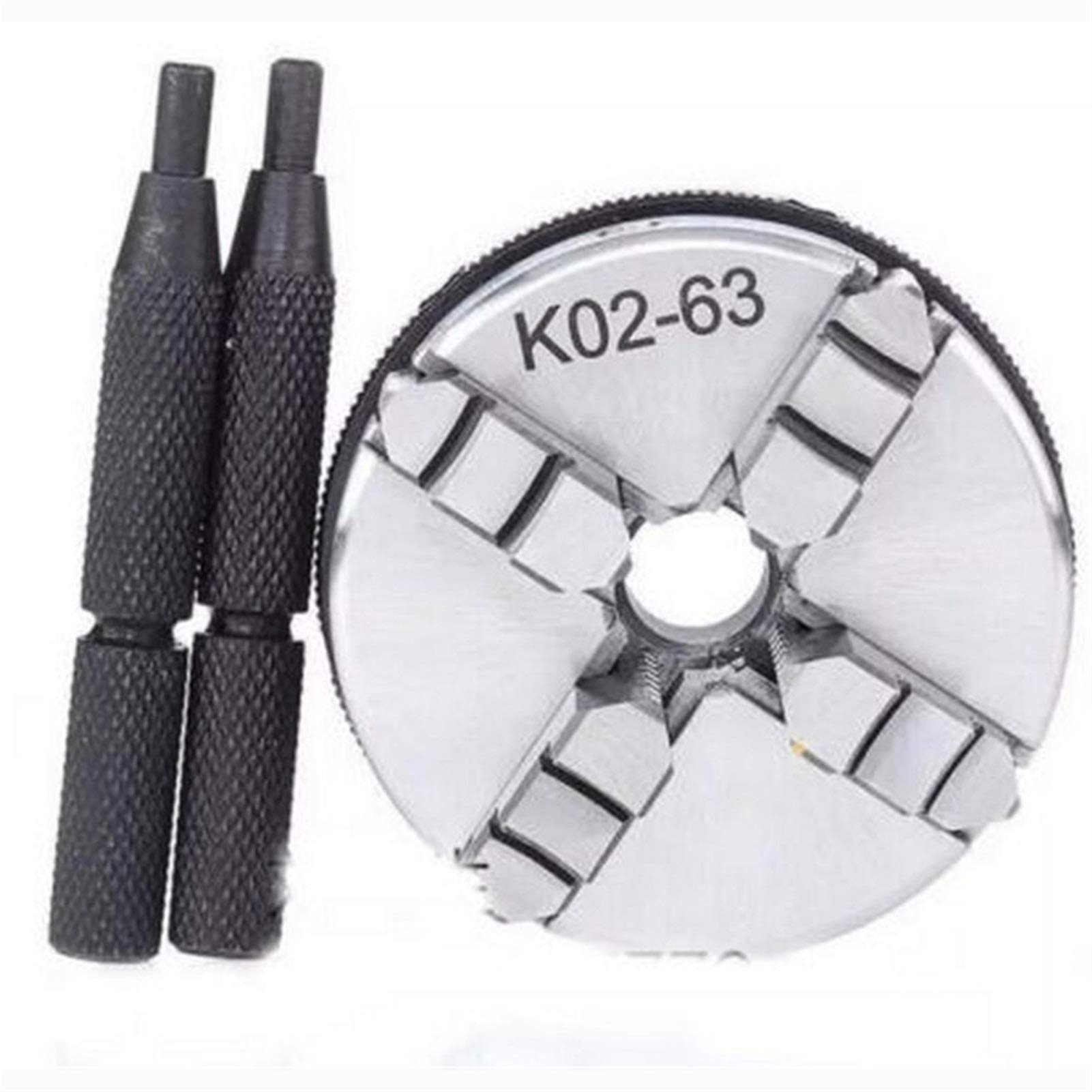 63mm 2,5 "uchwyt tokarski 4 szczęki Mini samocentrujący M14 mini uchwyt wiertarski do obróbki drewna CNC obróbka metalu