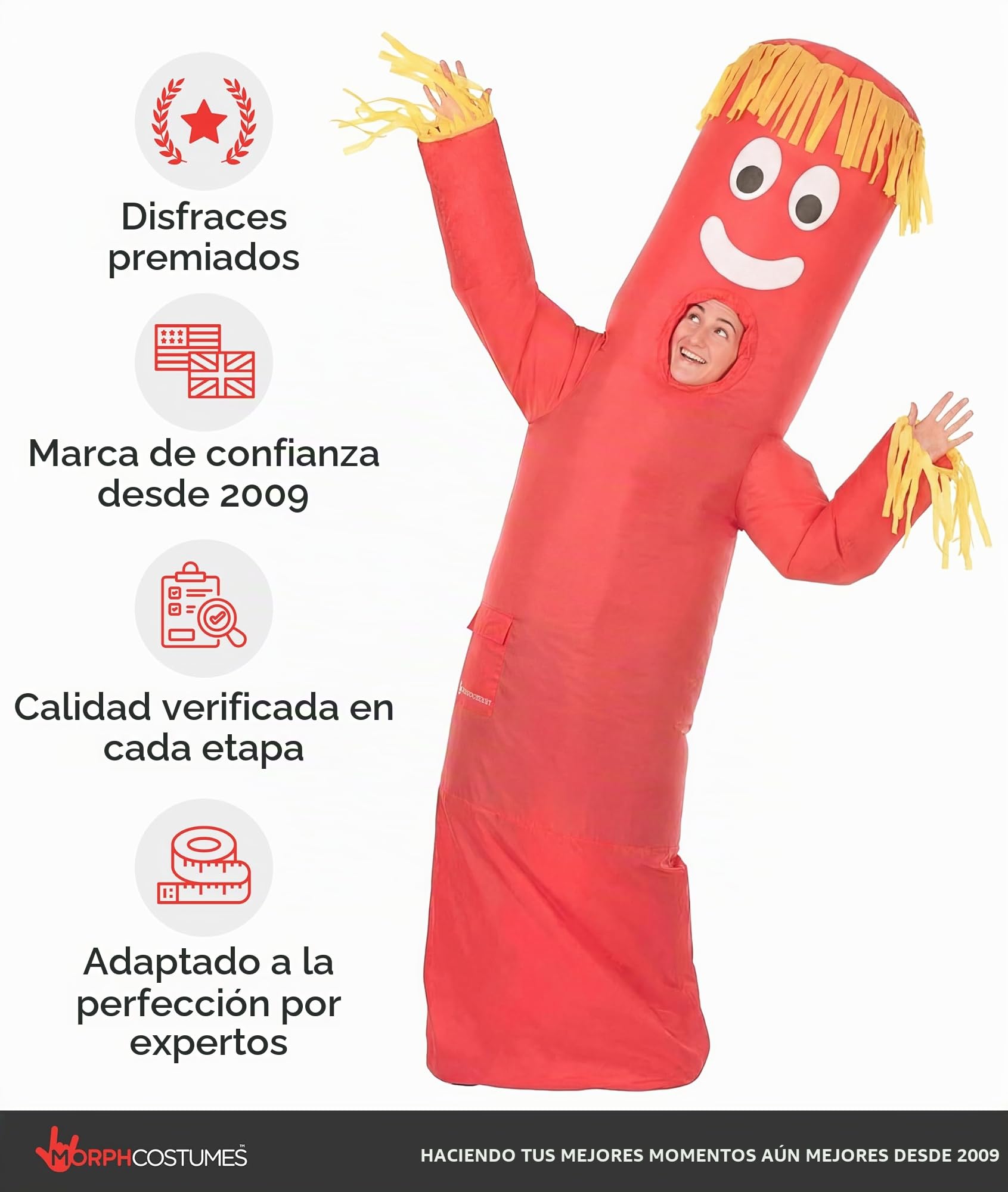 Morph Trajes inflables gran selección Slenderman, muerte, bebé, zorro cazador, megazord para adultos