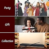 Vista 5 de Varita mágica de mago o bruja accesorios para niños y adultos accesorios de brujería para cosplay colección de hechicero con caja de regalo