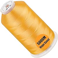Vista 157 de New brothread - Bobina única de 5000 m de hilo de poliéster para máquina de bordar 40WT para máquinas comerciales y domésticas - Marigold