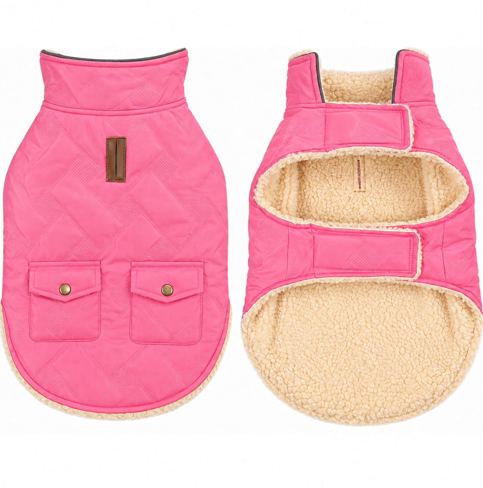 babepet Warm Dog Jacket Thick Push Lined Dog Winter Coat Waterproof