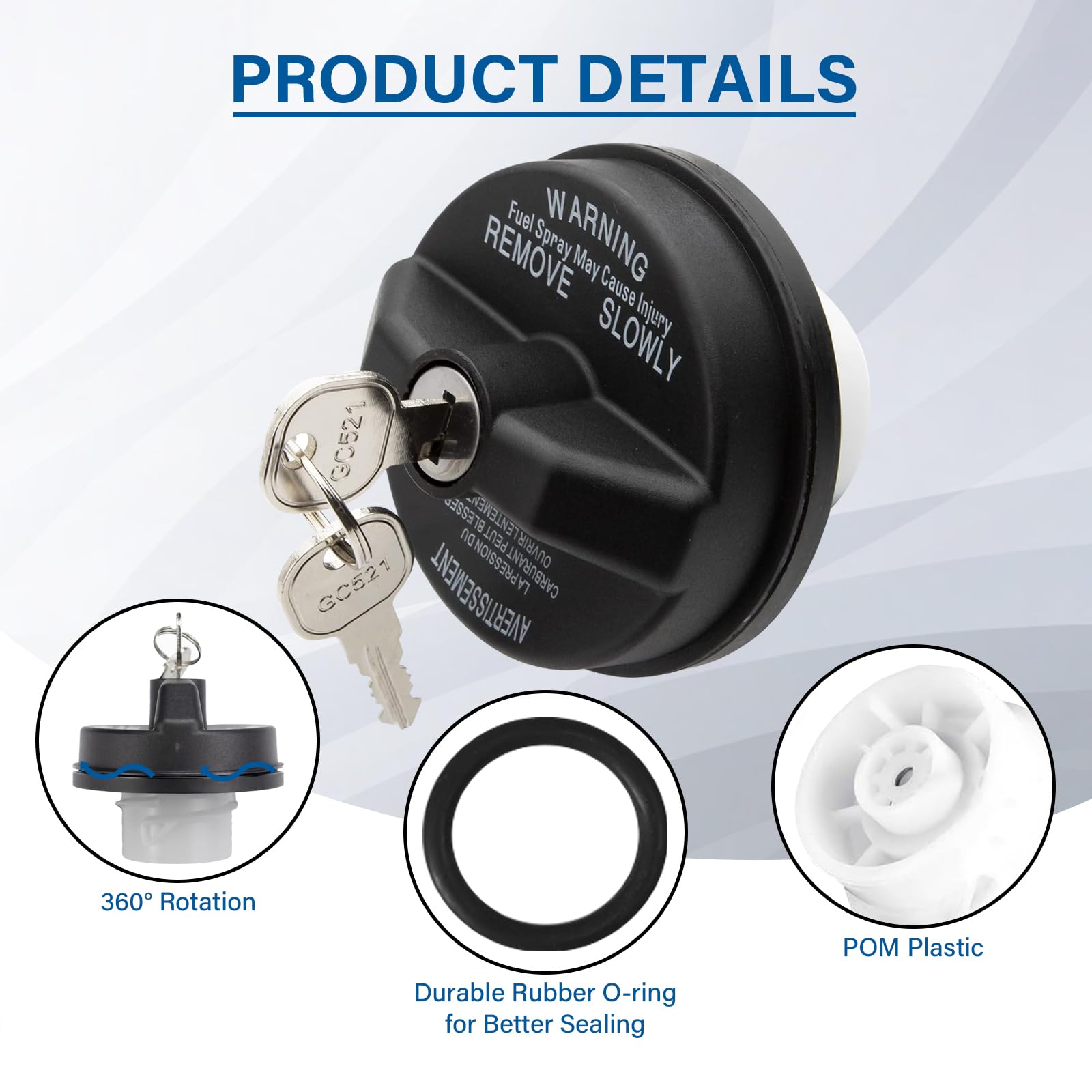 Fuel Tank Cap Honda OEM Assembly 17620-Z9L-010 - Genuine