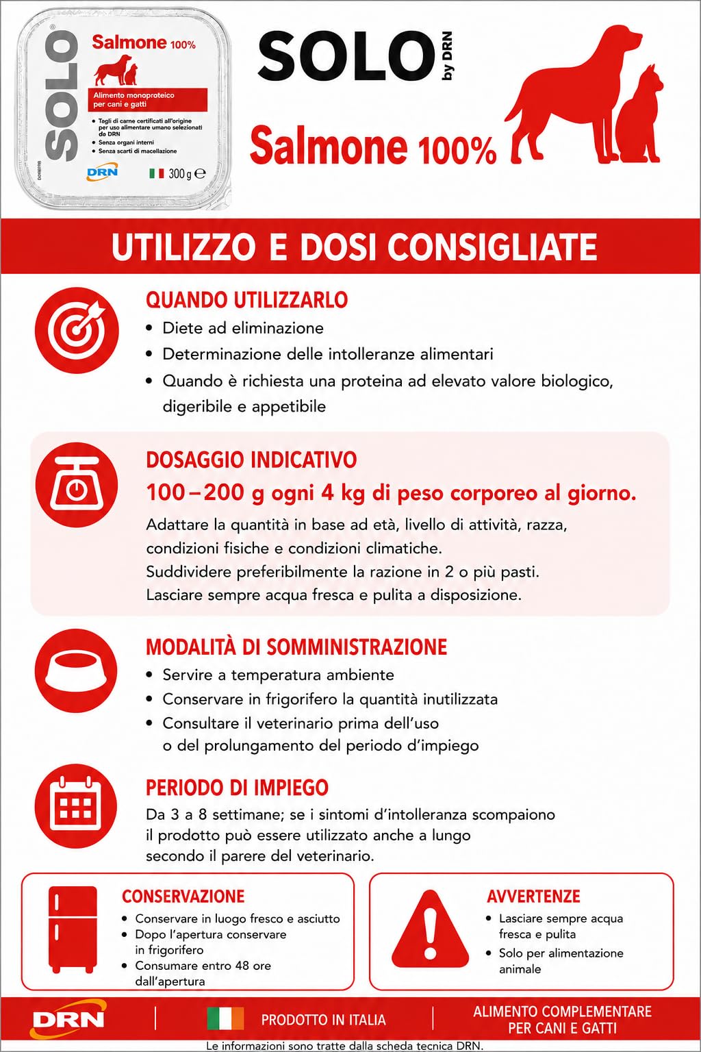 DRN SOLO SALMONE 300 gr - confezione da 18
