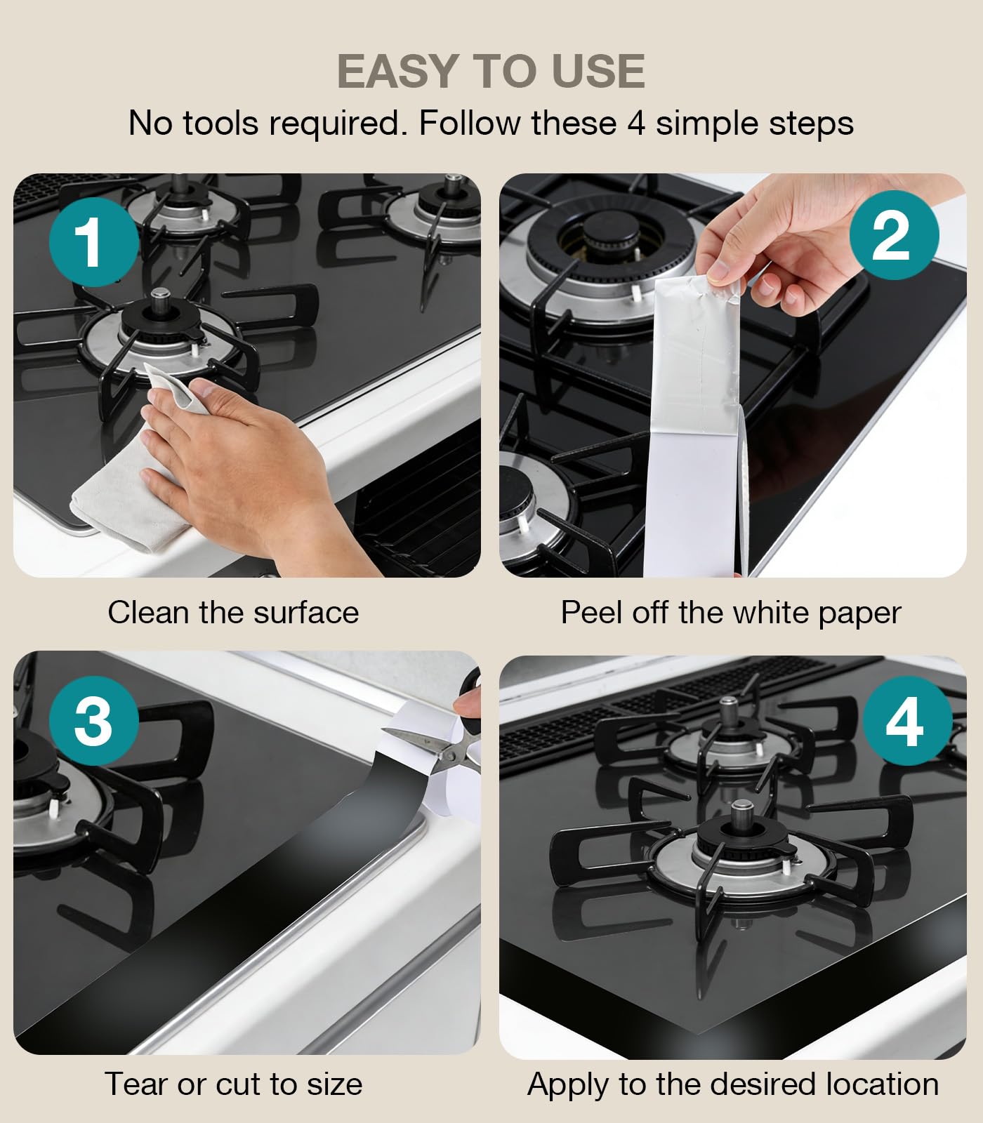 Cozary Cinta de Aluminio Negra 50mm x 20m,Cinta Aluminio Adhesiva Impermeable y Resistente al Calor,Cinta Selladora Metálica para Conductos de Aire Altas y Bajas TemperaturasTemperaturas