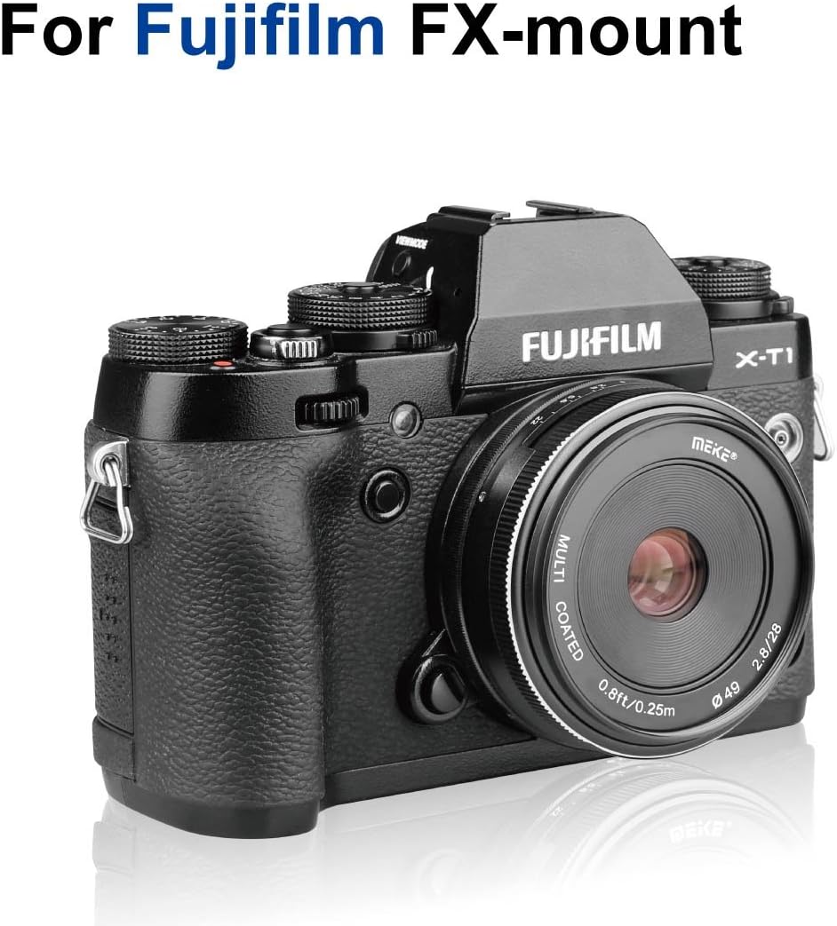 🔥 Hоt Dеаlѕ Meike 28mm f2.8 Fixed Manual Focus Lens fit Fujifilm X Mount Mirrorless APS-C Camera X-Pro2 X-E3 X-T1 X-T2 X-T3 X-T4 X-T10 X-T20 X-A2 X-E2 X-T100 X-E1 X30 X70 X-M1 X-A1 X-S10 XPro1,etc