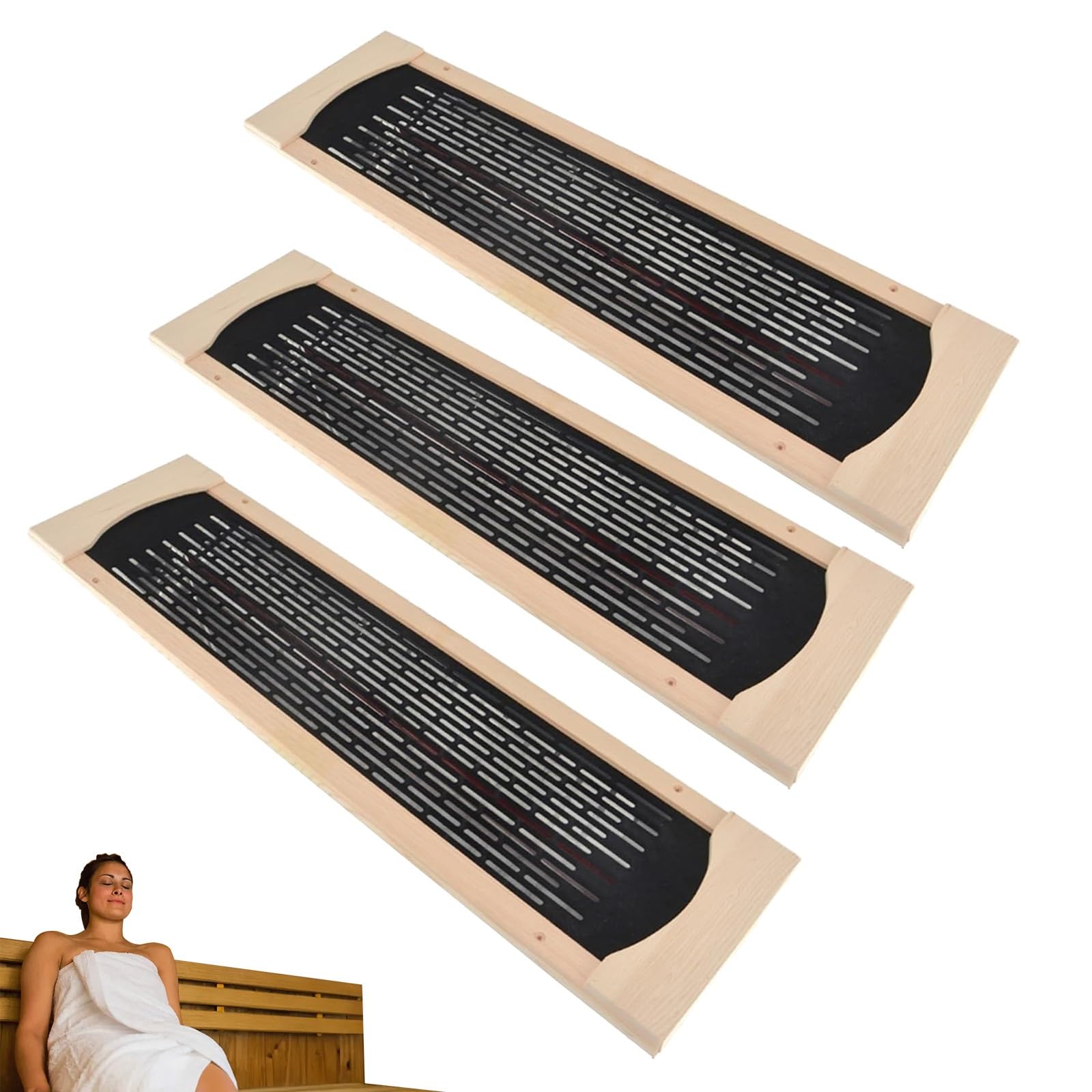 Tubo riscaldante a infrarossi in ceramica per spa domestica, pannello riscaldante per bagno a vapore da 350 W con protezione, accessori per riscaldamento sauna per casa, hotel, piscina
