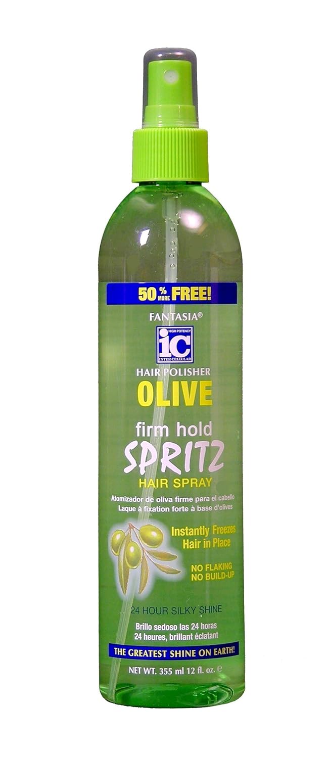 Fantasia Olive Oil Spritz Hair Spray, 12 Fl Oz (651000)