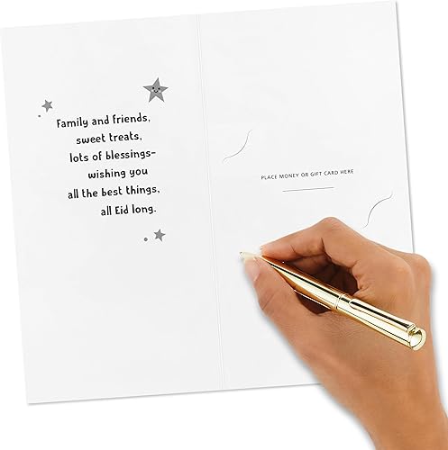 Miniatura 8 de Hallmark Surtido de sobres y tarjetas Eid Mubarak para niños (36 tarjetas de dinero Eid con sobres) para Eid Al-Fitr o Eid Al-Adha, hilo dorado