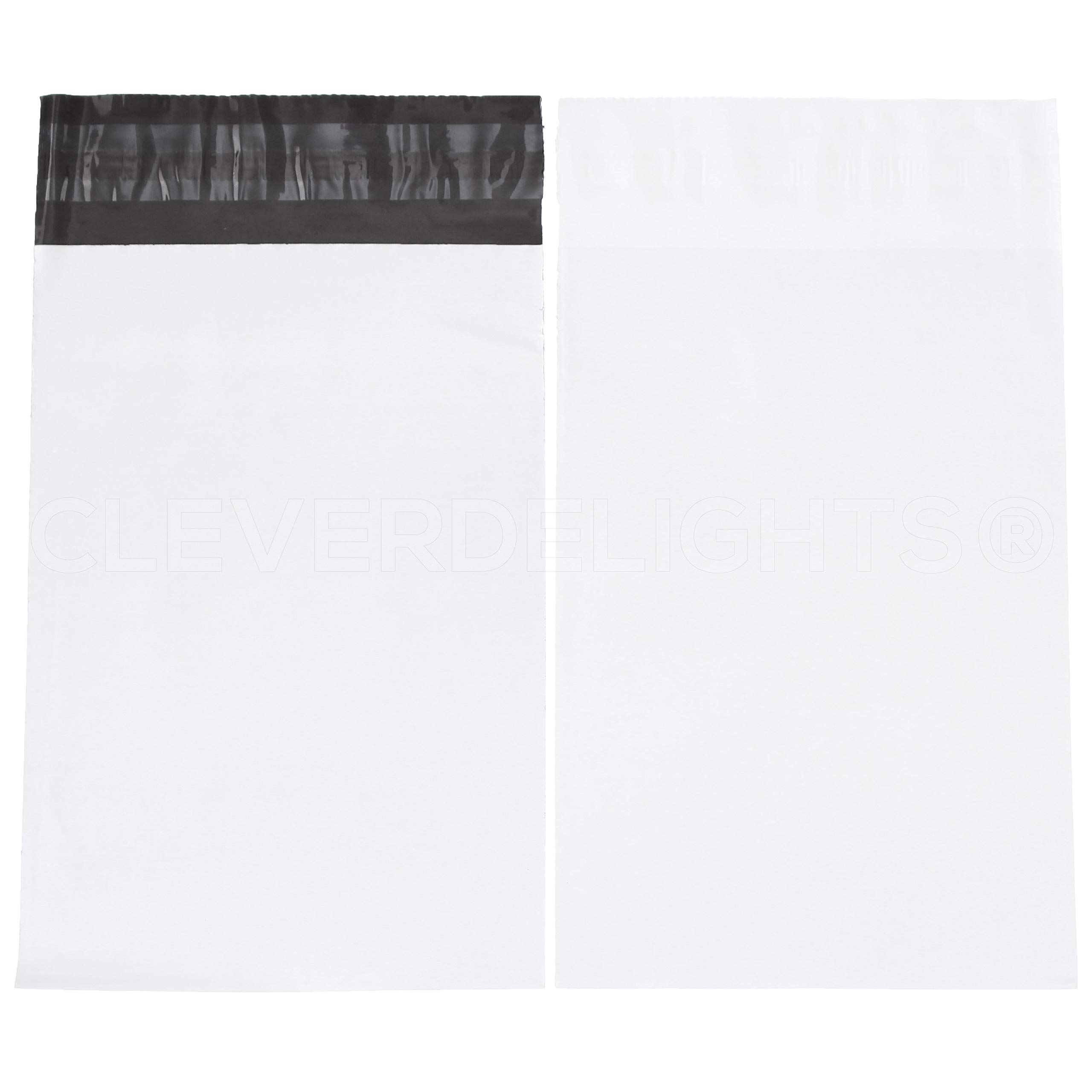 10 Pack 12x15.5 Inch White Poly Mailers - Self-Seal Shipping Envelopes, 1.7 MIL Thick