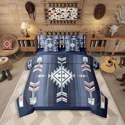 Erosebridal Western Boho Full Bedding Set 7 Piece Southwestern Aztec Country Bed