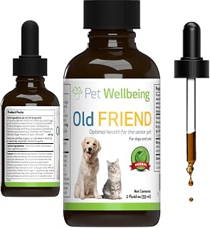 Pet Wellbeing - Old Friend for Senior Dogs - Natural Support for Senior Canines - 2oz (59ml)