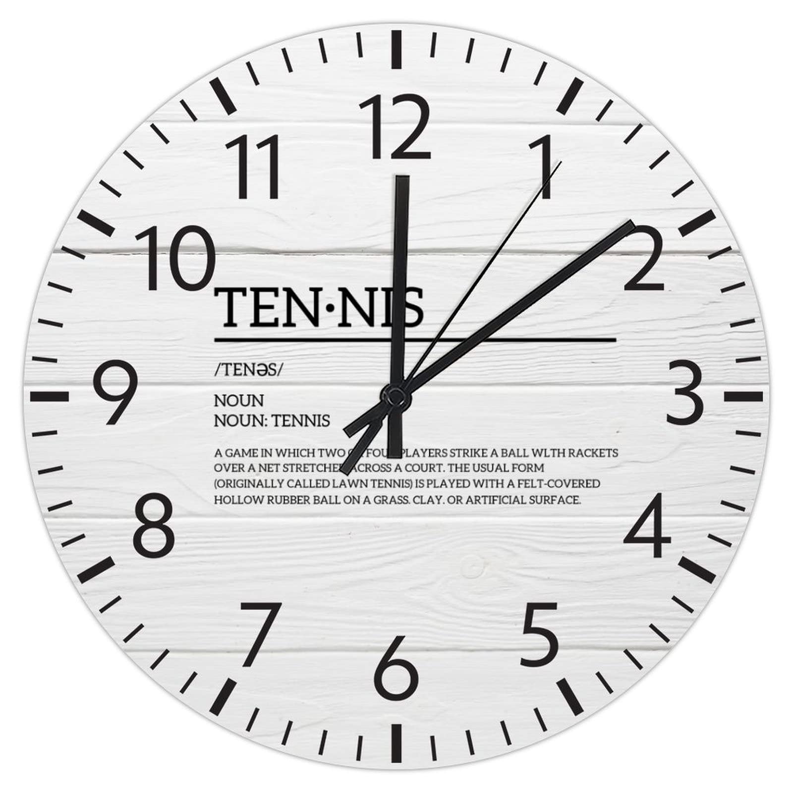 Horloge murale pour salon et cafés au design sportif élégant