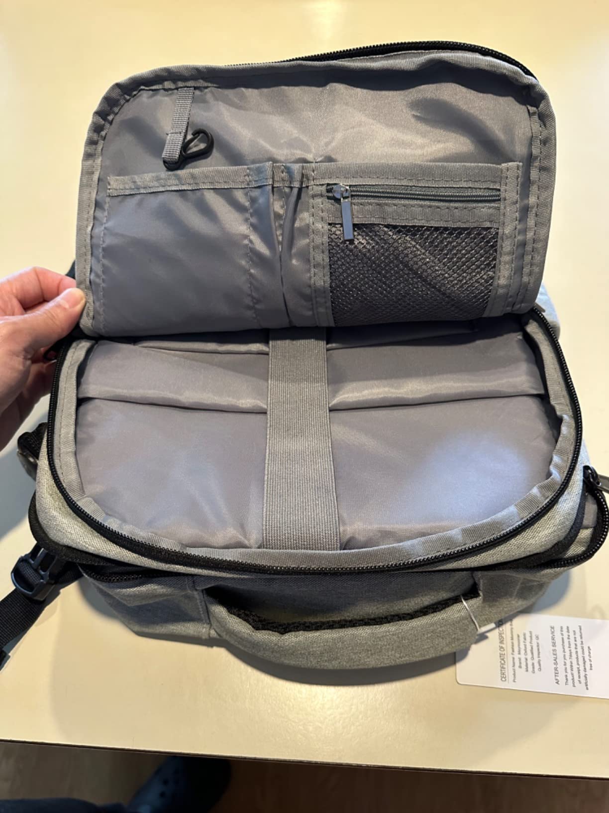 MAYMOONER Travel Backpack for Men Women with USB Charging Port,TSA Flight Approved Carry on Backpack,15.6 inch Laptop Backpack for College School Business Trip Grey