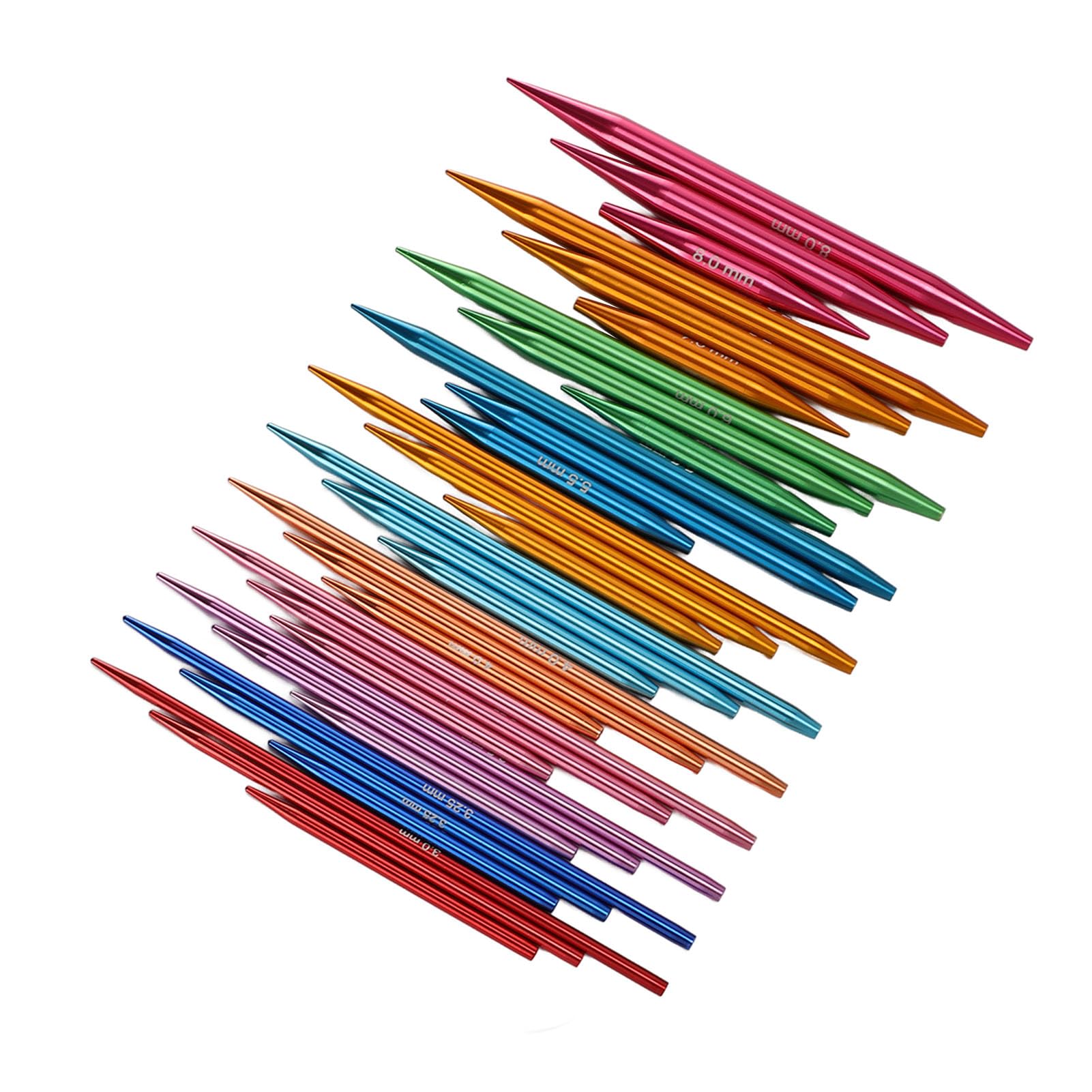 Agujas de tejido circular Set desmontable 33pcs redondeando el juego de agujas de tejer circular intercambiables