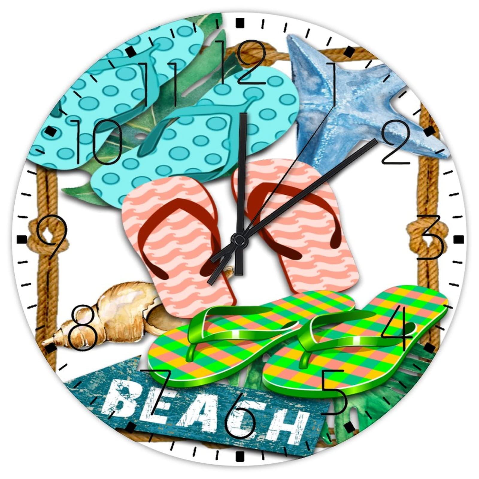 Horloge murale nautique en bois pour sublimer une chambre de fille ou un bureau