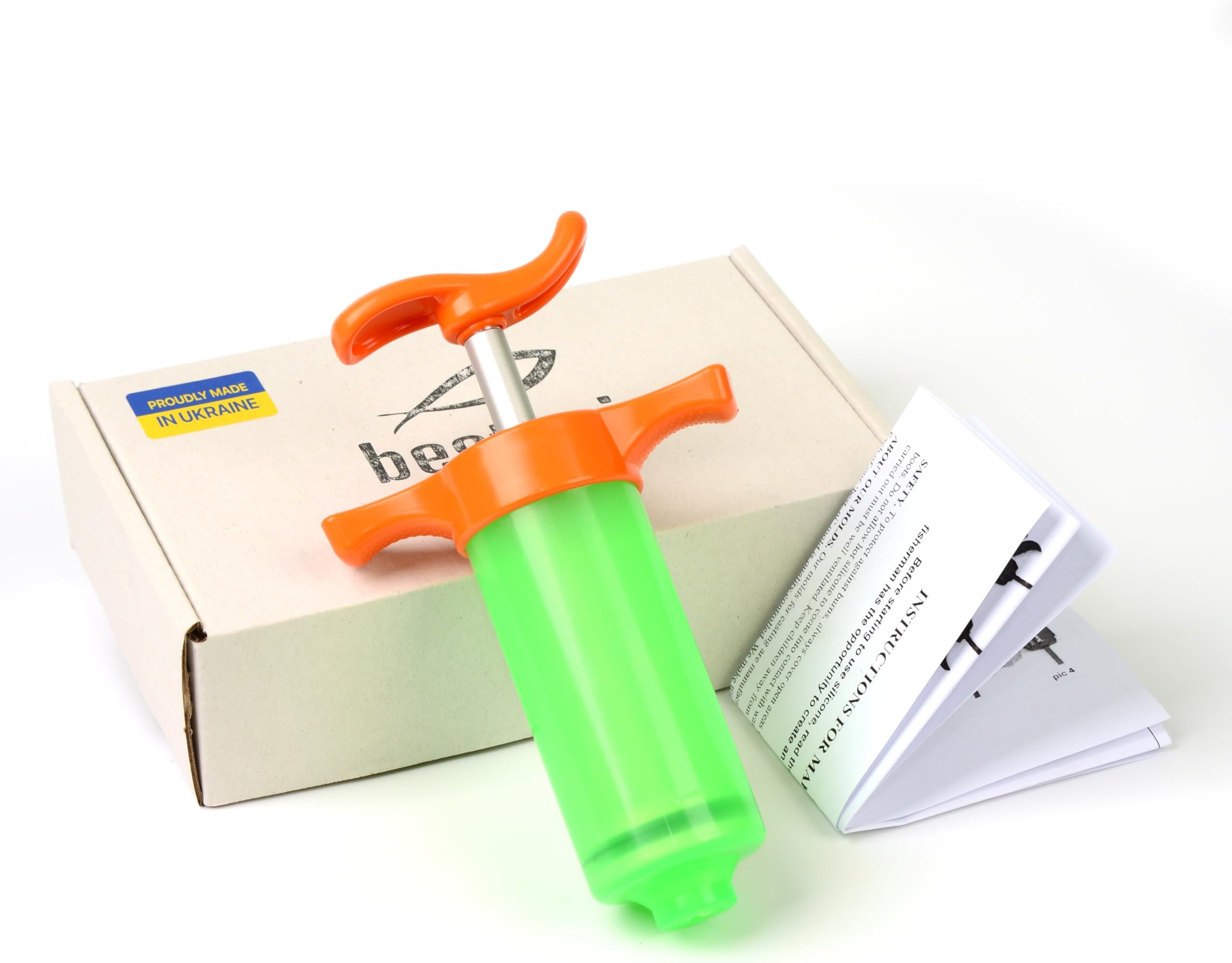 best_nj 45 ml Injector for Soft Plastic Plastisol Fishing Lure Mold Tackle DIY Making (Plastic)