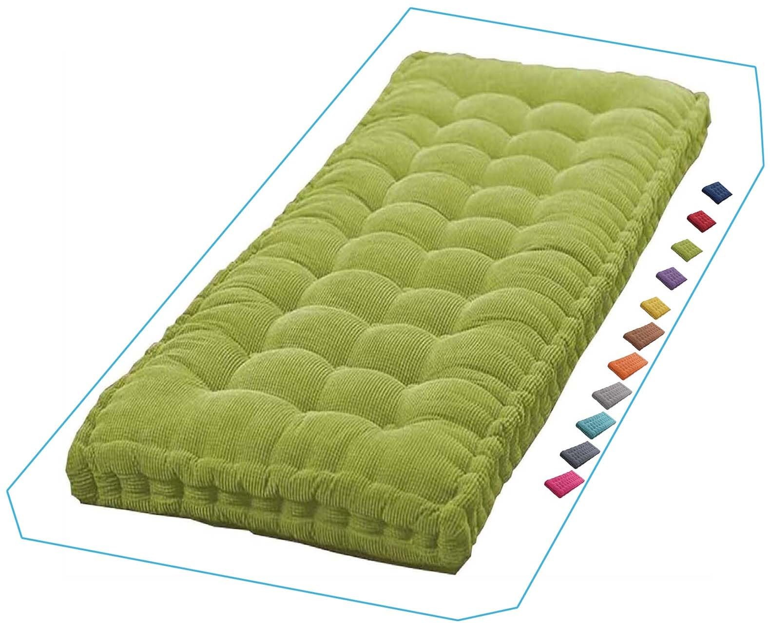 Miecoae Green 1B Porch Swing Cushion Or Backrest 40 60 36 50 In Bench Cushion For Indoor Outdoor Furniture, 1 2 3 Seater Thickened Garden Cushion Patio Backyard And Garden Lawn Rattan Hammock(,80X30 Cm 32X12 I