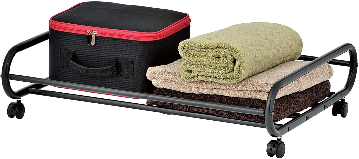 INDIAN DECOR. 45893 Rolling Metal Under-Bed Storage Cart with Rotating Wheels 24-Inch-image-37