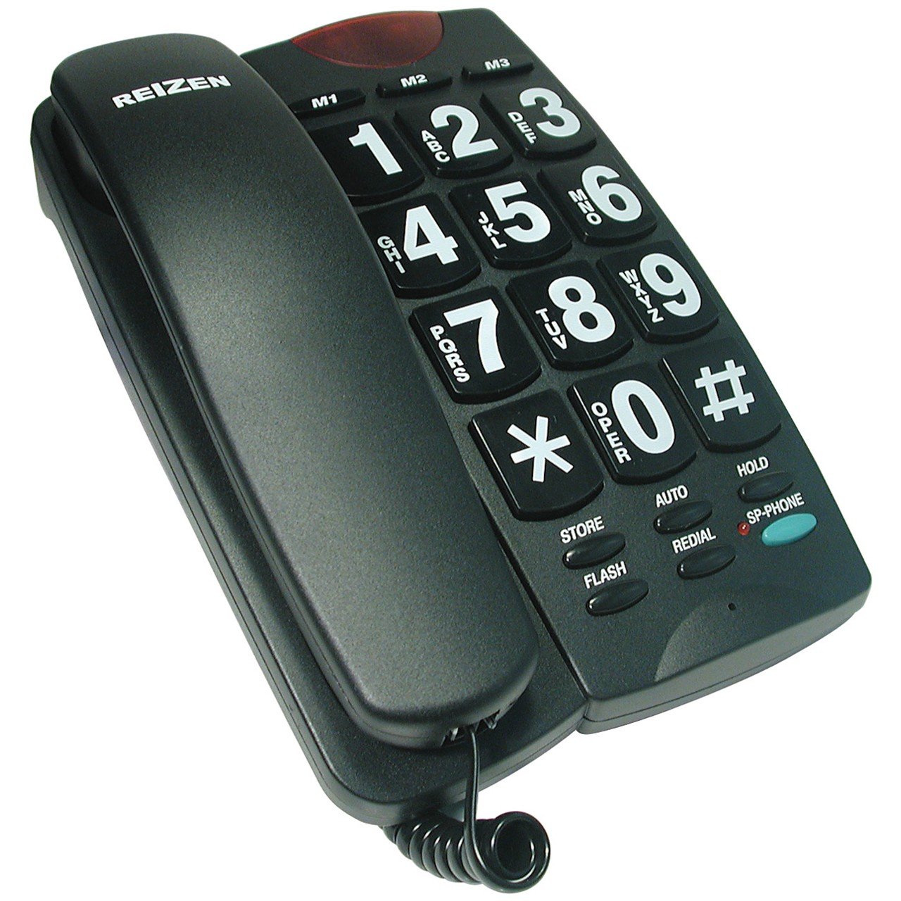 REIZEN Big Button Speaker Phone - Black and White