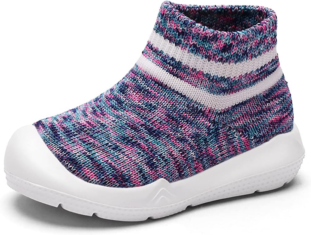 Engtoy Baby Shoes Boys Girls Sock Shoes Slippers Baby Walking Shoes Baby Slip On Sneakers Infant Non-Slip Breathable Slippers with Soft Rubber Sole - Image 4