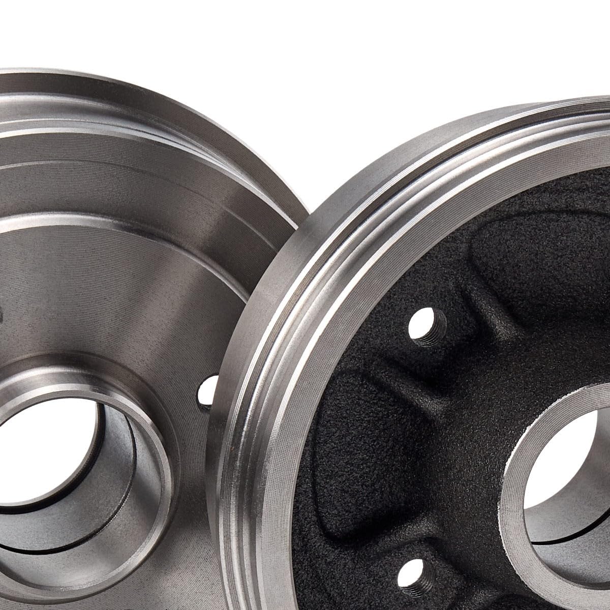 RIDEX 123B0085 2x Tambor de freno Trasero Delantero sin cojinete rueda Compatible con RENAULT Clio II Hatchback BB, CB