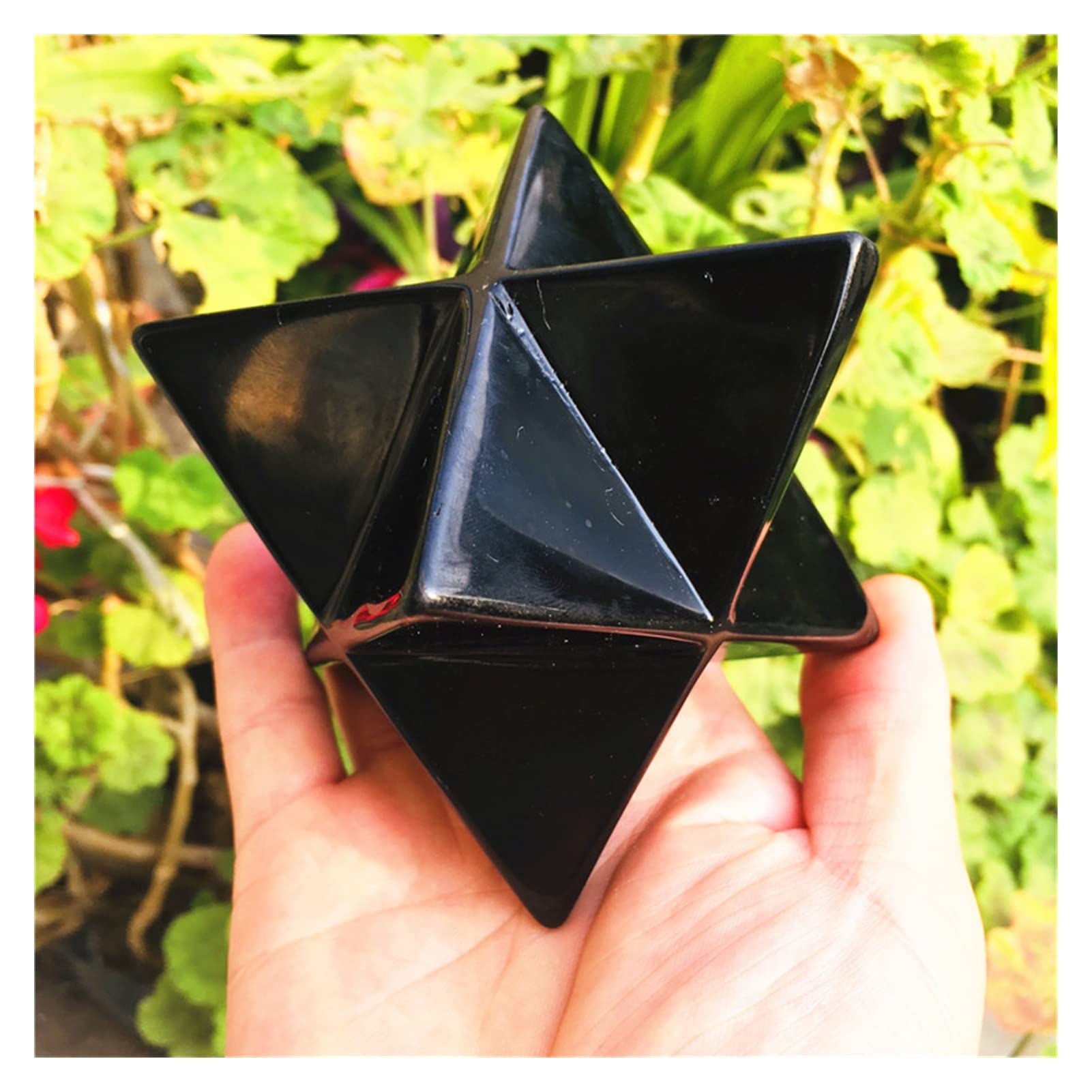 Home Sammlungen Big 500g natürlicher Obsidian Scrystal Pendel Kristallsteine ​​Sterne Schmuck Halskette Mineralien