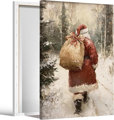 Miniatura 40 de Póster de cóctel con texto en inglés "Santa Claus Cheers", impresión en lienzo, pintura moderna, arte de pared moderno para decoración de pared de