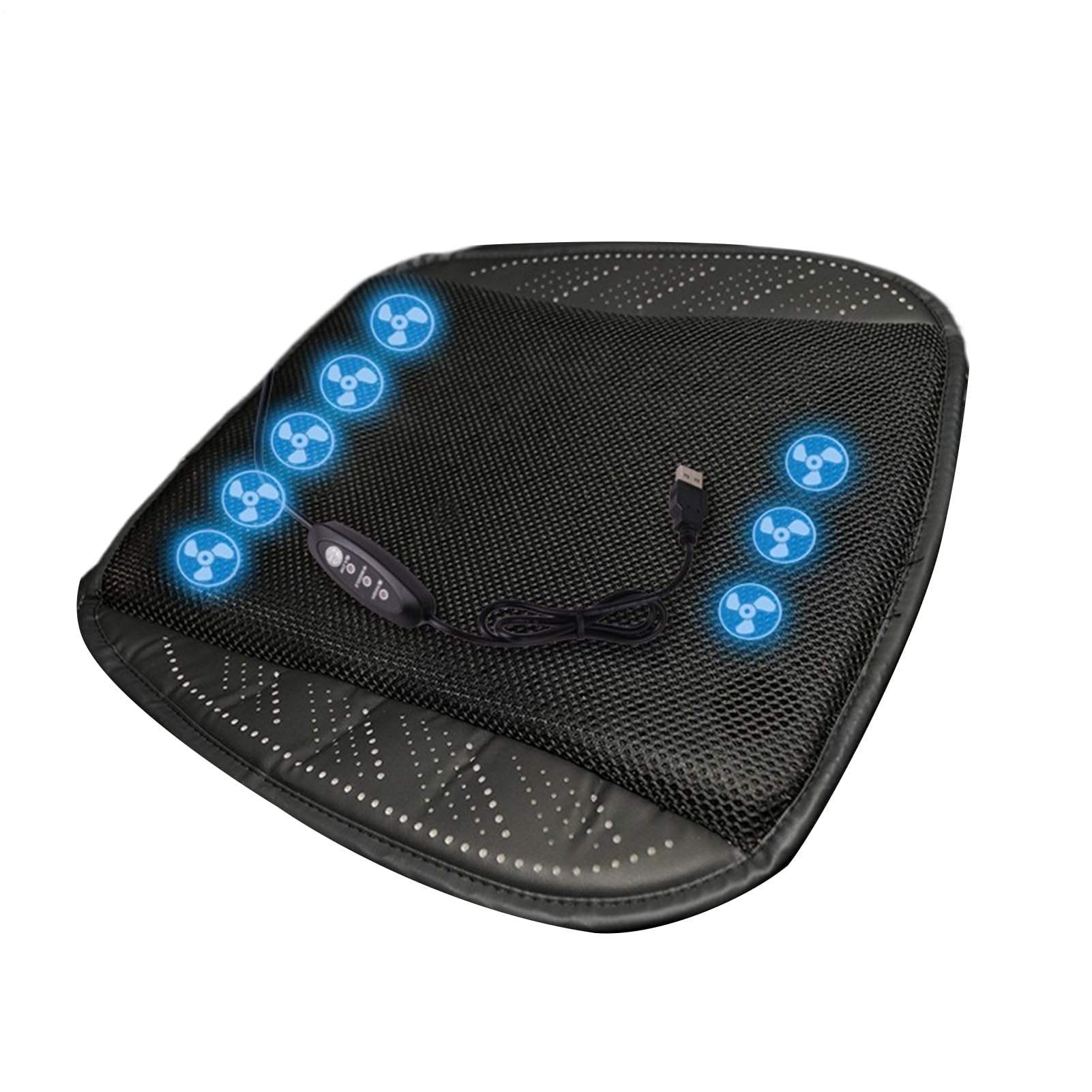 Cuscino Per Auto Multifunzionale Ergonomico Traspirante Portatile | Seduta Da Guida Con Ventola Di Raffreddamento Guida, Viaggio, Casa, Camion, Automobilistico, Ambiente di Lavoro