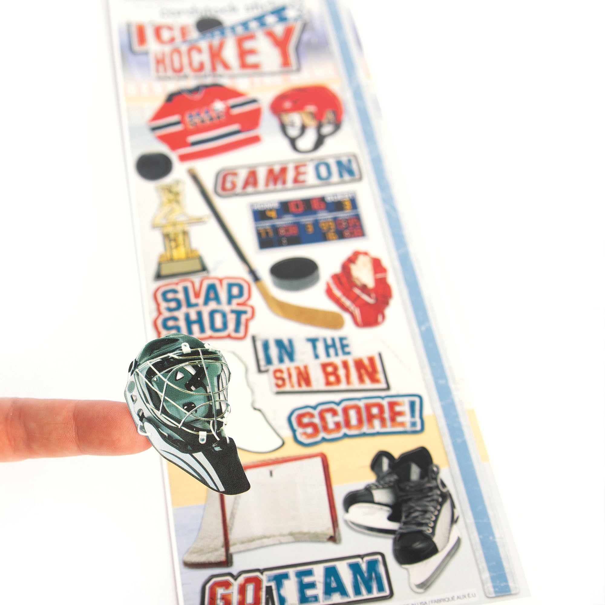 Papier House Productions 3D-Weihnachts-Aufkleber Ice Hockey 2 Ice Hockey 2
