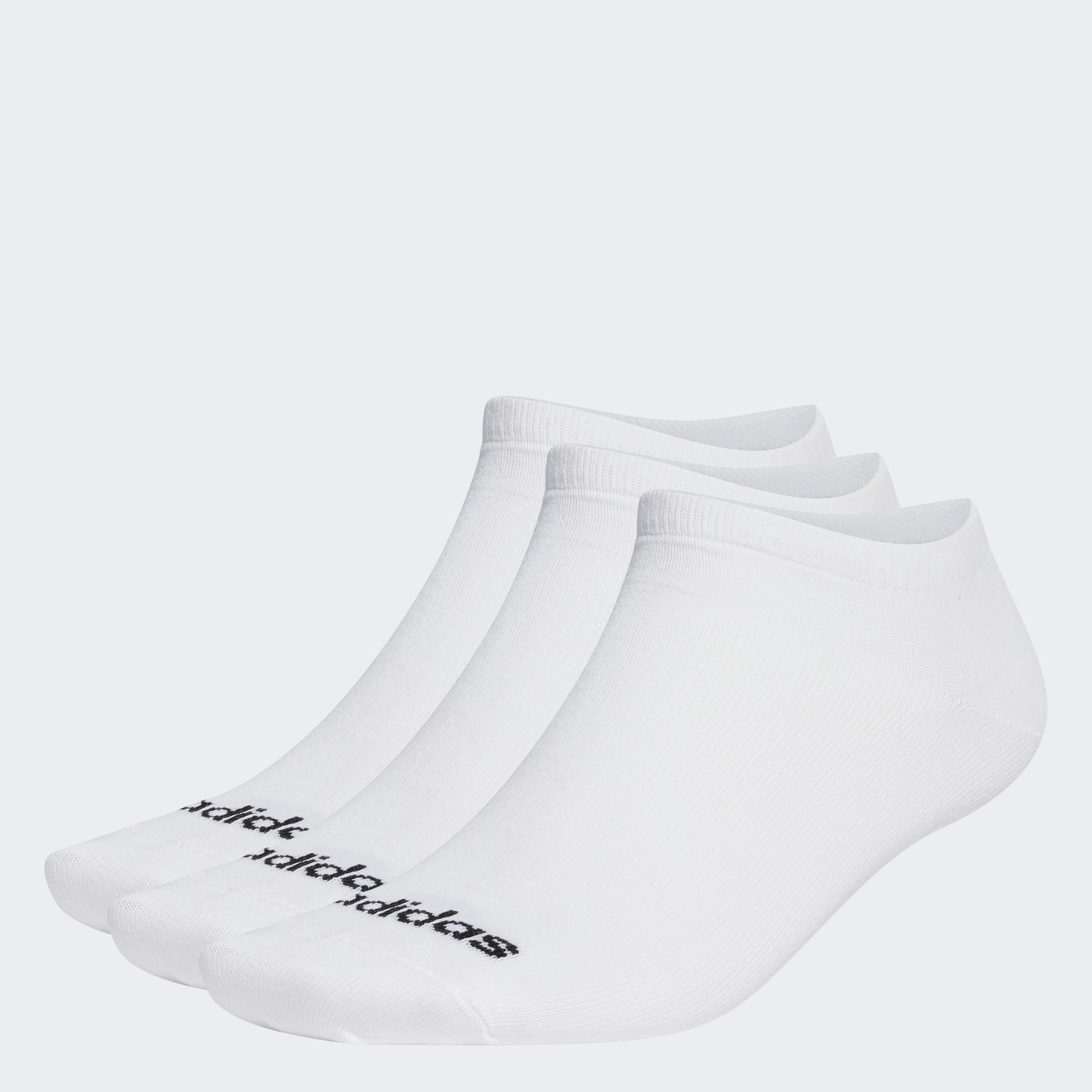 adidas Unisex Thin Linear Low-Cut Socken im 3er-Pack (Weiß/Schwarz)