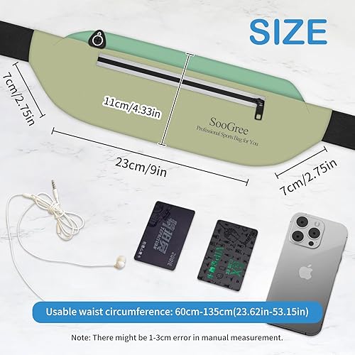 Miniatura 2 de Riñonera para correr para hombres y mujeres, ligera, impermeable, bolsa para correr, bolsa de almacenamiento reflectante nocturna para correr,