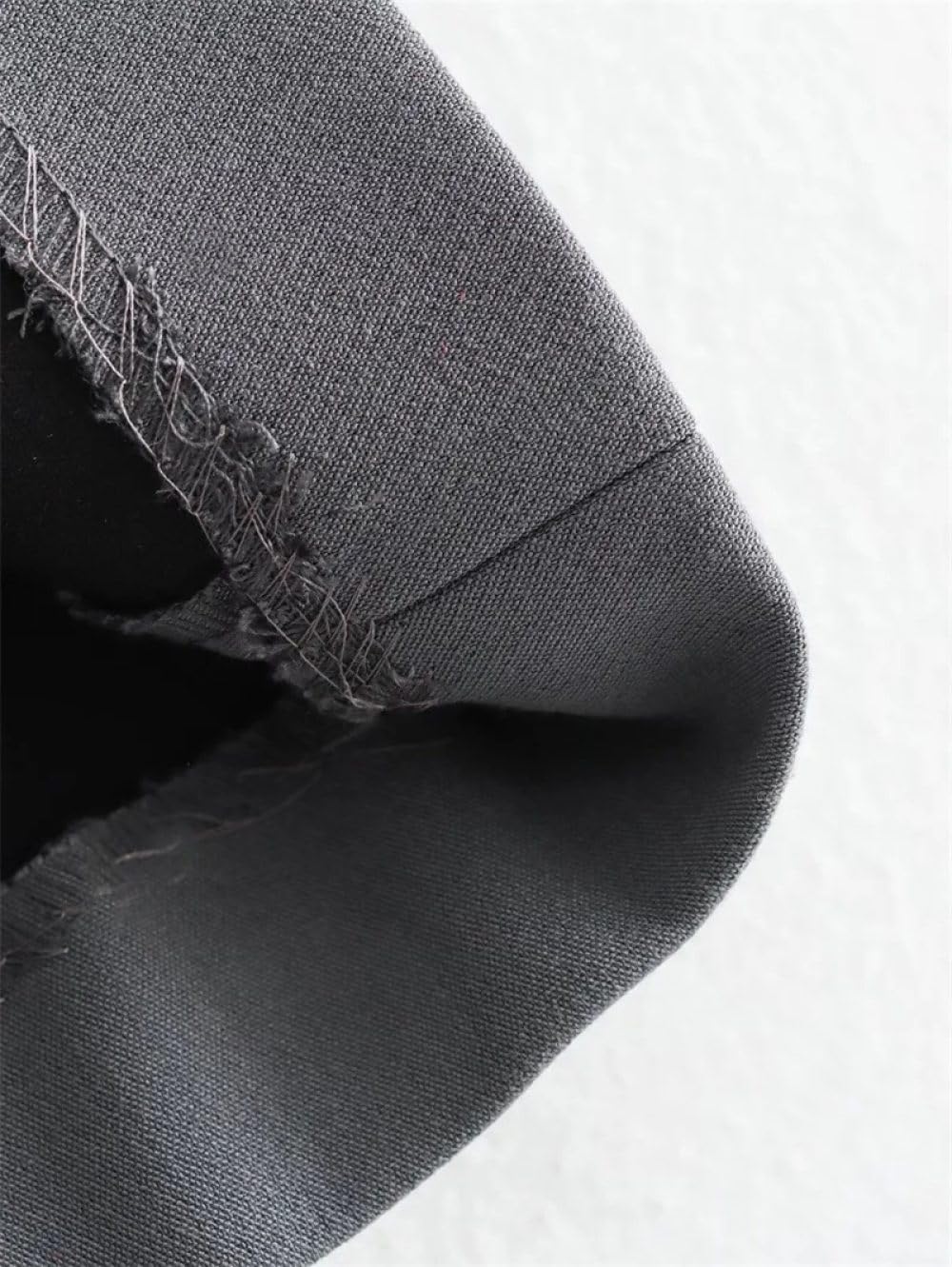 SWEPER Jupe Courte Femme - Short Décoré Asymétriquement pour Femmes, Mode, Fermeture Éclair Latérale, Taille Haute, Couleur Unie, Tenue De Bureau