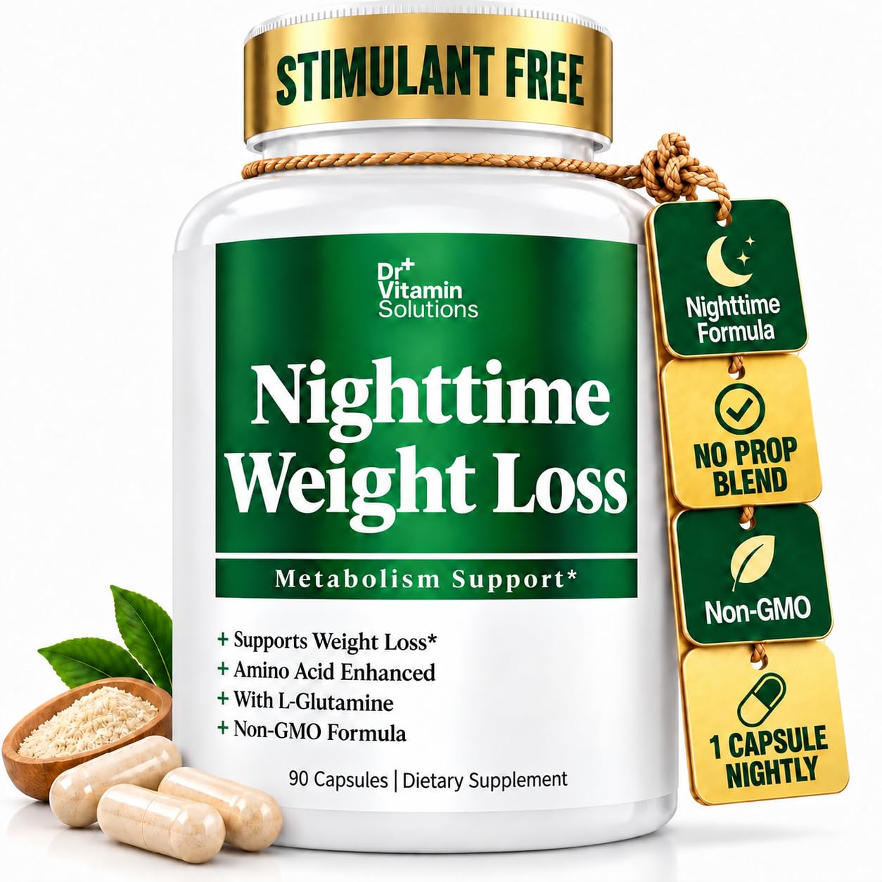 Nighttime Fat Burner for Women, Weight Loss & Appetite Suppressant, 30 Ct — Amazon image 12