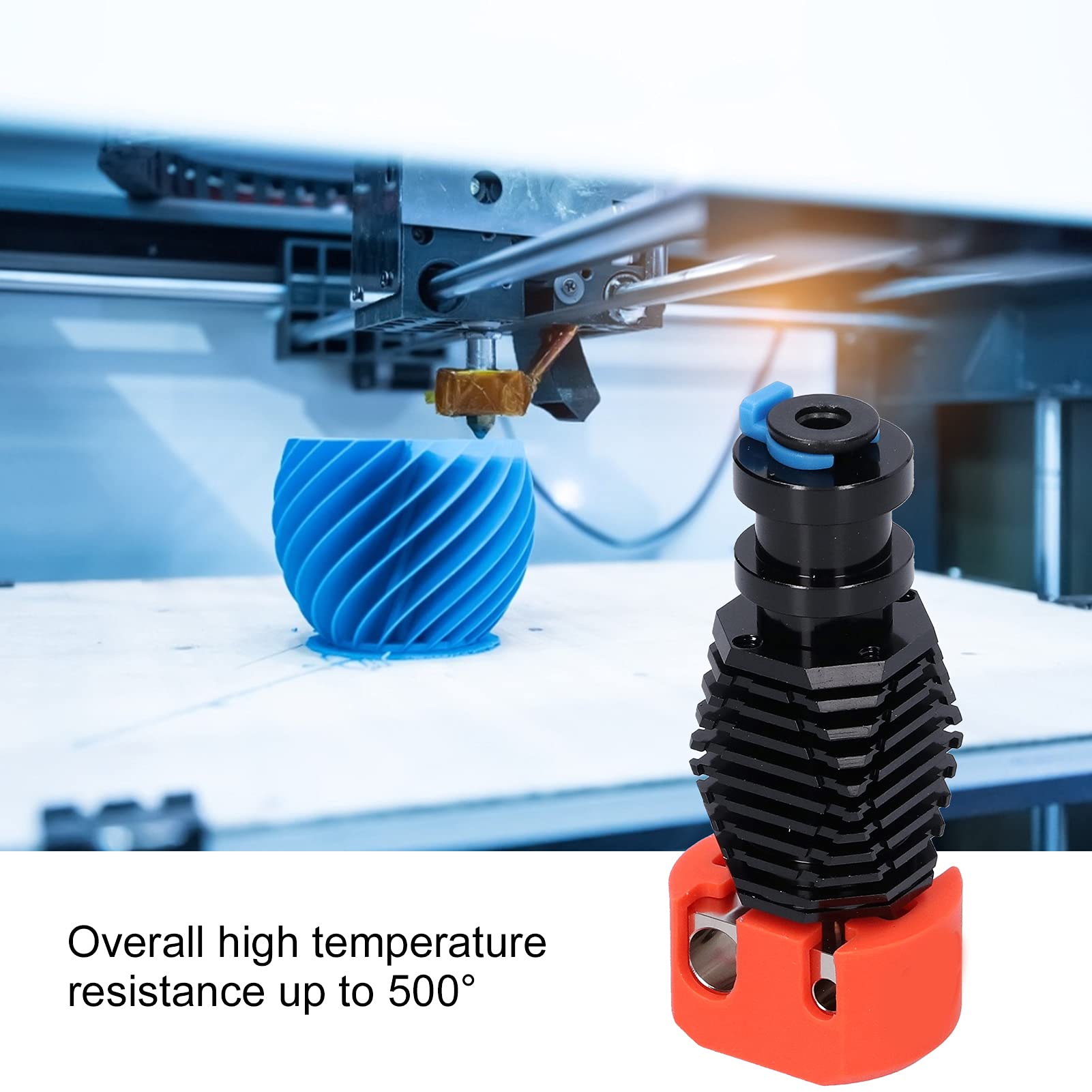 Aramox Całkowicie Metalowa Głowica Ekstrudera do Drukarki 3D, 500℃ (#2)
