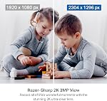 Tapo TP-Link 2K Caméra de sécurité intérieure Pan/Tilt pour moniteur de bébé, caméra pour animaux de compagnie, détection de mouvement & Suivi, 2-Way Audio, Cloud & SD Stockage de cartes, fonctionne avec alexa & Chez Google, Noir, C211(2-Pack)
