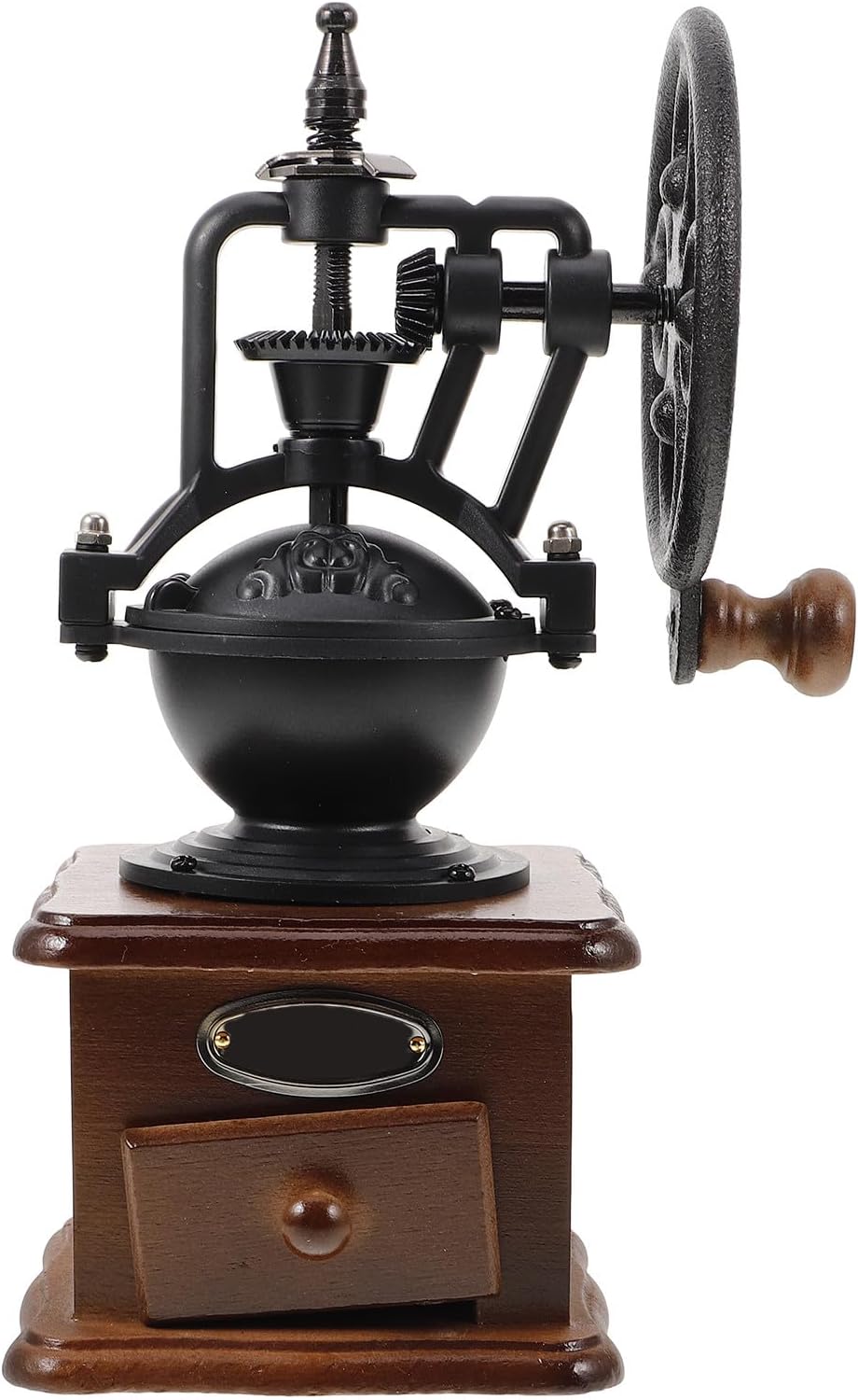 Vintage Hand Crank Coffee Grinder Manual Coffee Bean Mill for Household Use Wear-resistant with Comfortable Grip Preserves Aroma