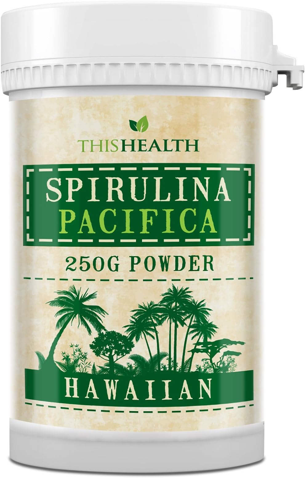 250g Spirulina Powder– Hawaiian Pacifica Spirulina, High Potency Spirulina Pacifica Powder, Health Booster – Spirulina Supplement, Smoothie Superfood Green Powder