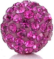 Vista 18 de Bolas de discoteca de 0.394 in de cuentas de arcilla de cristal checo Shamballa pavimenta calidad premium