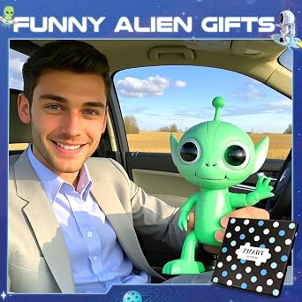 Zmart Funny Space Gifts - Astronaut & Alien Socks, UFO Socks for Adults for Men Teens